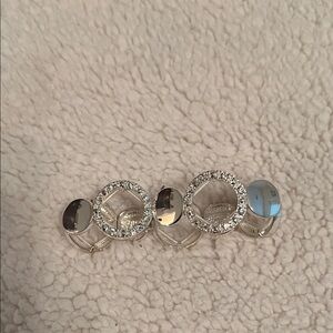 Elegant Silver Crystal Stretch Bracelet